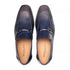 Mezlan Brunello Pearl Grey/Navy Two-Tone Bit Loafer