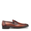 Men's Avenue Cognac/Rust Penny Loafers by Mezlan – Rubber Sole Comfort, Made in Spain