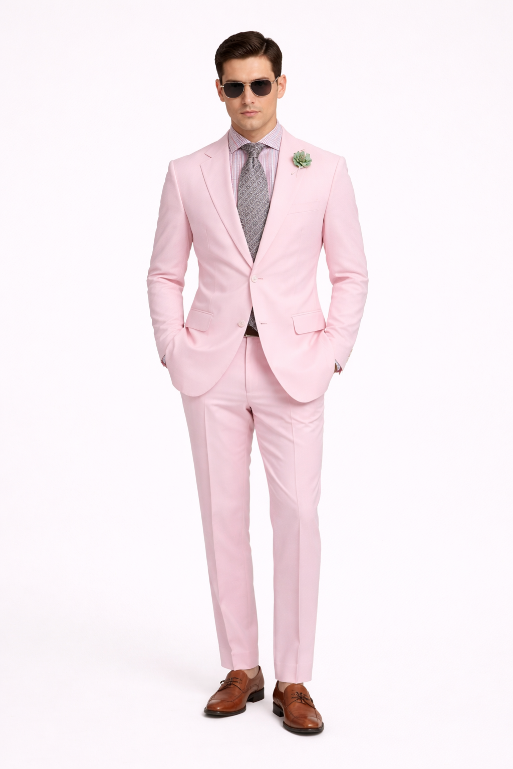 Pink Seersucker Suit