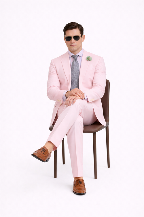 Pink Seersucker Suit