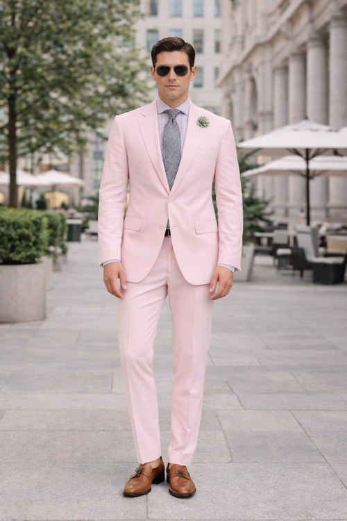 Pink Seersucker Suit