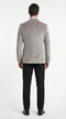 Men's Platinum Velvet Dinner Jacket with Satin Shawl Lapel | Formal Wedding Prom Blazer