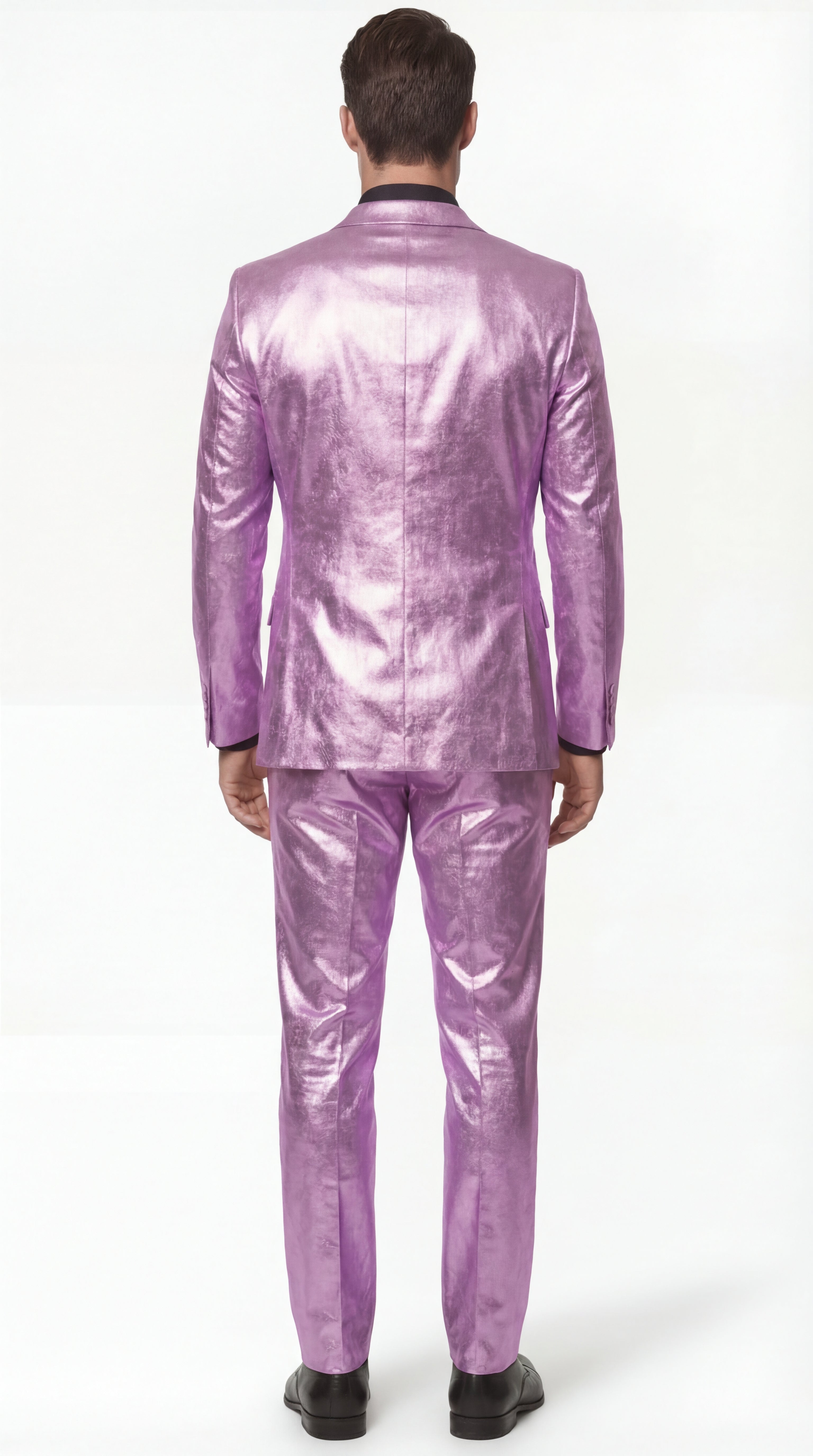 Shiny Metallic Party Lavender Suit