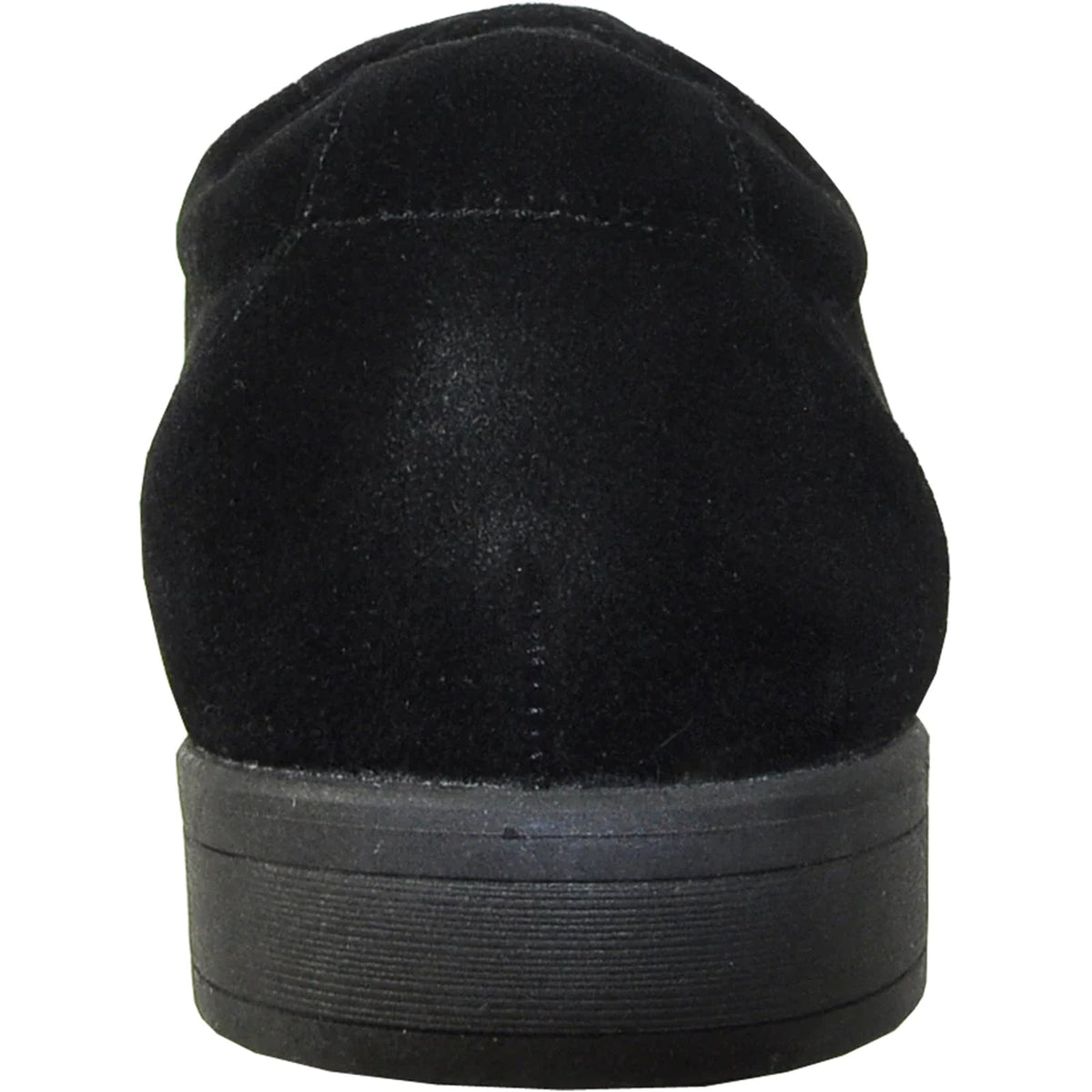 Bravo Mens Formal Suede Style Wedding & Prom Cap Toe Dress Shoe in Black