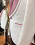 White and Pink Tuxedo - Prom Suit (Jacket + Pants + Vest + Bowtie Package)