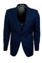 "Mens Stacy Adams Suit -Stacy Adams Men's Navy Blue Suit with Vested One Button Peak Lapel"