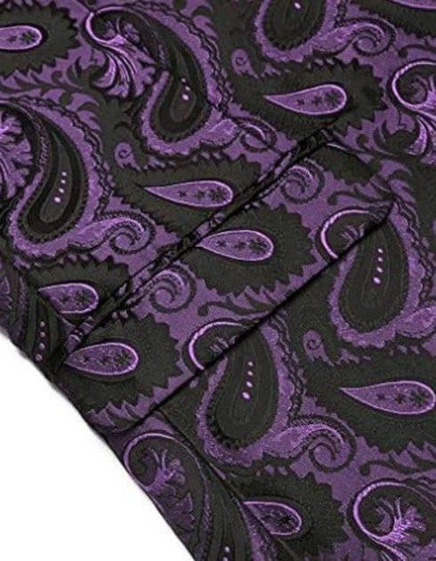 Mardi Gras Purple Tuxedo Dinner Jacket - Purple Paisley Blazer