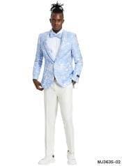 Powder Blue Tuxedo - Wedding Tuxedo - AlbertoNardoniStore