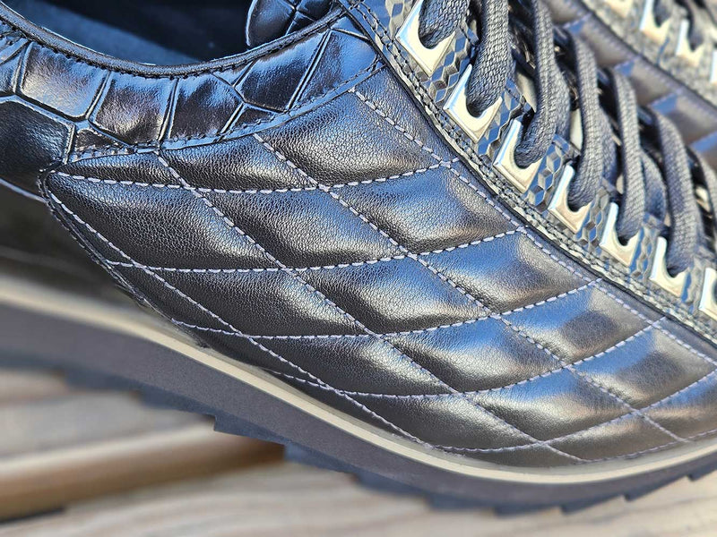 Carrucci Quilted Leather Sneaker