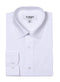 "White Cotton Dress Shirt for Men - Regular Fit Basic Style"