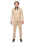 Giovanni Testi 1 Button Peak lapel 3 piece Tuxedo GT1PA+V-1501 Sand / Tan