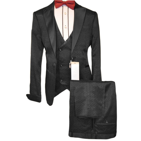 Rossiman Suits For Sale -  Mens Designer Suit - Fashion Suits - Fancy 2 Piece Black Suits