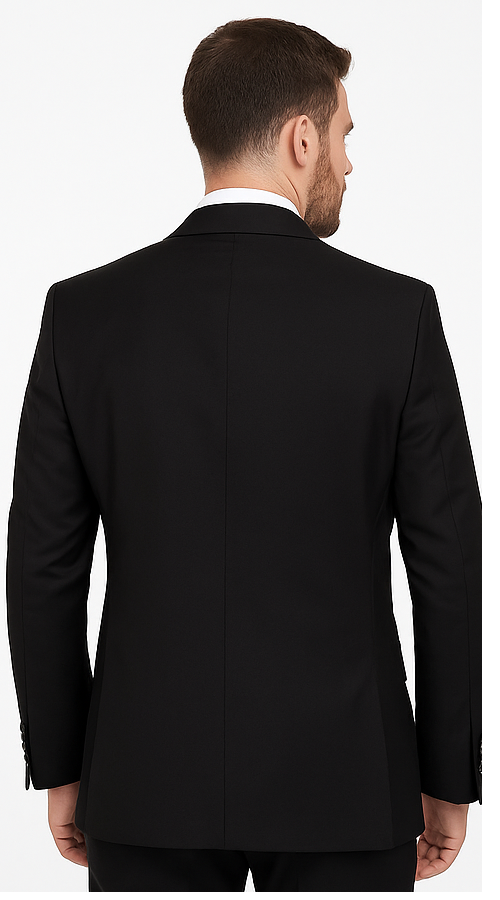 Black 3-Piece Suit for Men â€“ Rossi Man CYRUS RM101 with Classic Styling