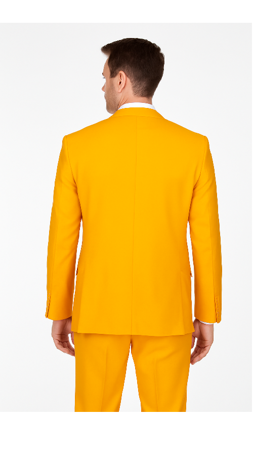 Rossi Man ELI RM103 â€“ Modern Fit 3-Piece Menâ€™s Suit in Bold Yellow