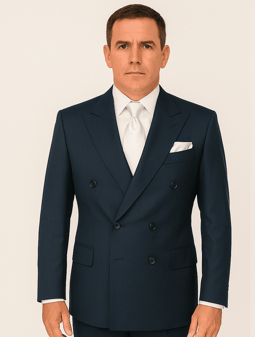 Rossi Man ARTHUR RM2302 Double-Breasted Suit – Sophisticated Tailored Style for Men