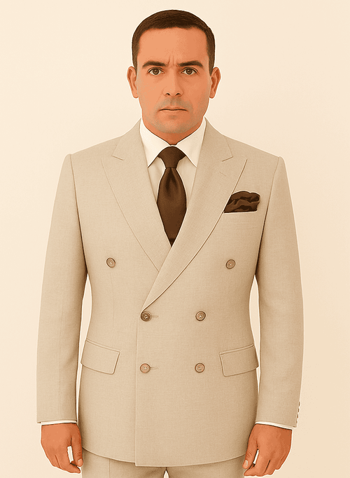 Rossi Man ARTHUR RM2306 Double-Breasted Suit â€“ A Modern Classic for Men