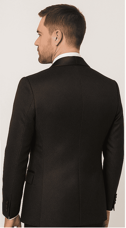 Modern Mens Black Suit Rossi Man Ford Slim Fit Design | RM1912