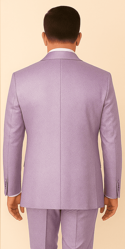 Rossi Man FORD RM1914 – Men's 3-Piece Slim Fit Suit in Purple | Timeless Modern Formalwear