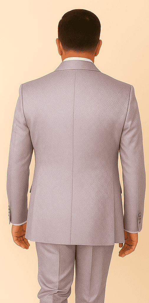 Rossi Man FORD RM1915 â€“ Men's Slim Fit 3-Piece Suit in Silver