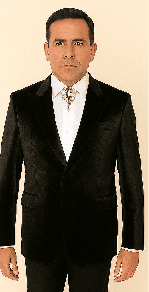 Rossi Man LEO RM1600 – Black Slim Fit 3-Piece Suit for Men | Timeless Classic Formalwear