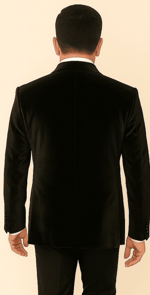 Rossi Man LEO RM1600 – Black Slim Fit 3-Piece Suit for Men | Timeless Classic Formalwear