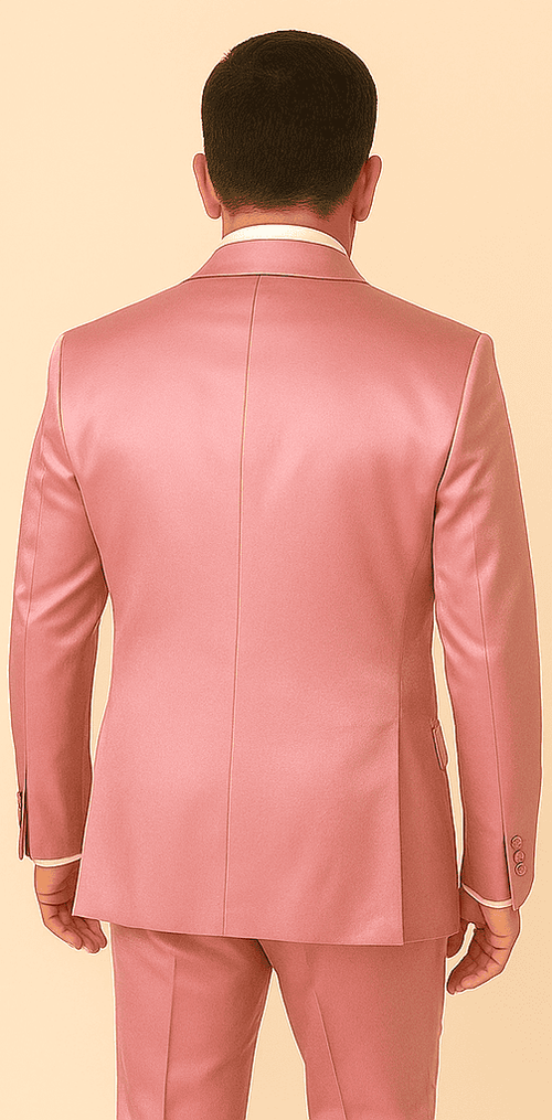Rossi Man LEO RM1602 – Men's 3-Piece Slim Fit Suit in Pink | Modern Classic Formalwear