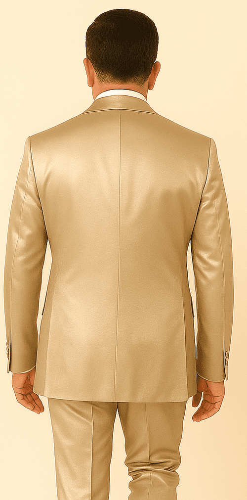 Rossi Man LEO RM1609 – Cream 3-Piece Slim Fit Suit for Men | Sophisticated Formalwear for Special Occasions