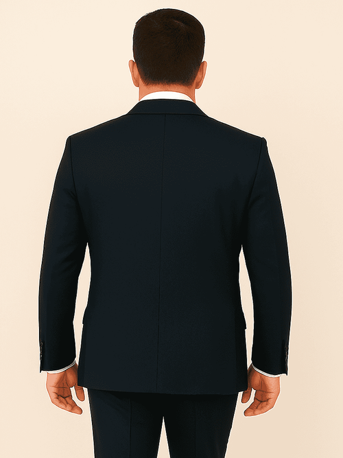 Rossi Man Double-Breasted 2-on-6 Suit – Elegant Men's Formalwear with Flat Front Trousers
