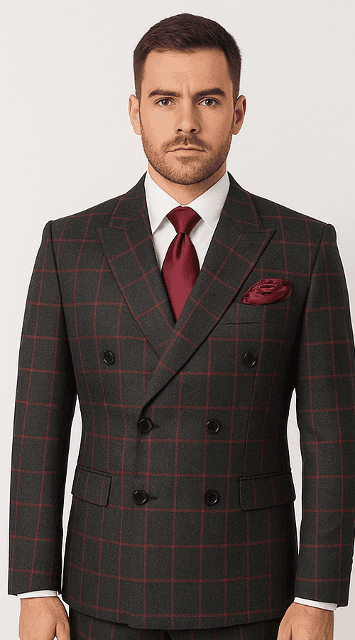 Rossi Man Milano Collection - Sophisticated Mens Formal Suit in Black | RM1844
