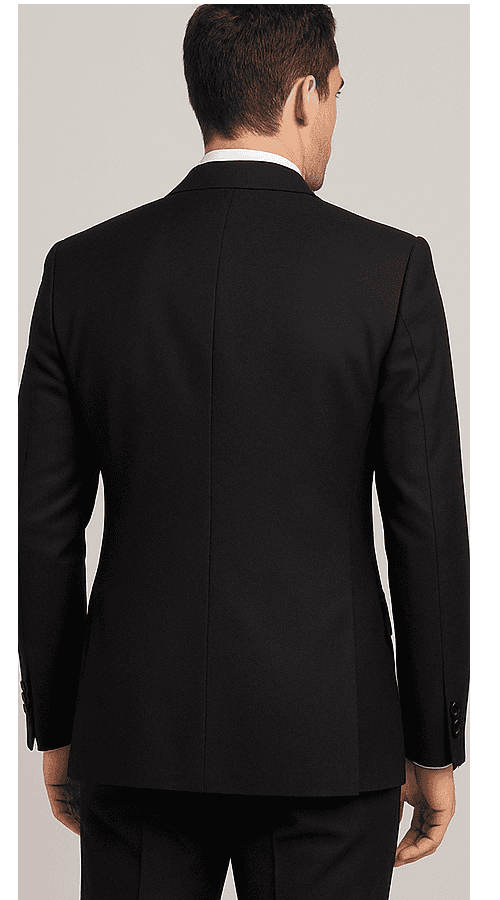 Rossi Man RM2301 - Sam Collection Mens Slim Fit Formal Suit in Black