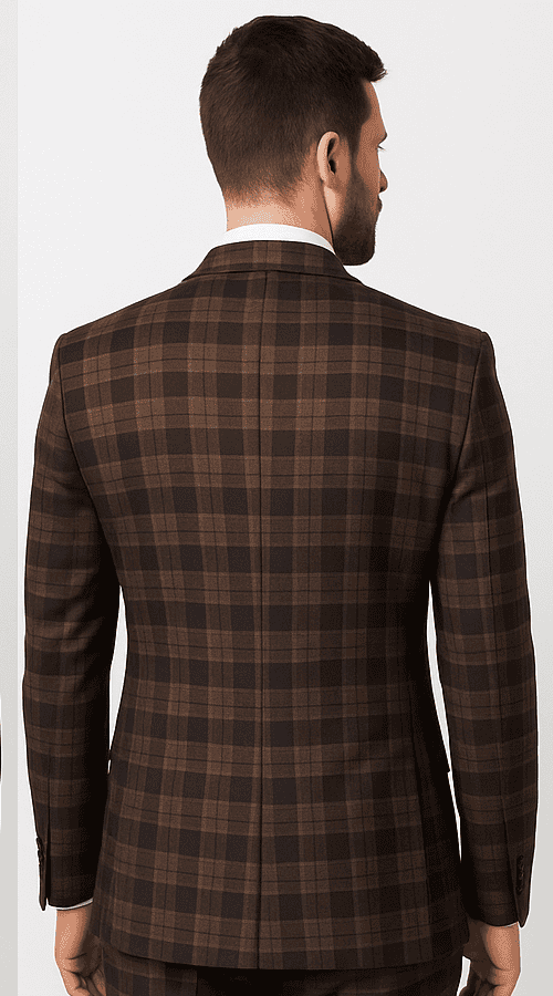 Brown Slim Fit 3-Piece Suit - Rossi Man Max Mens Formalwear | RM1735