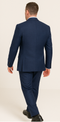 Rossi Man MAX RM1783 Slim Fit 3-Piece Suit – Modern Solid Blue Suit for Men