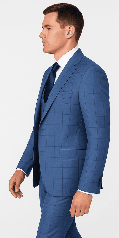 Rossi Man MAX RM1785 Slim Fit 3-Piece Suit – Stylish Formalwear for Men