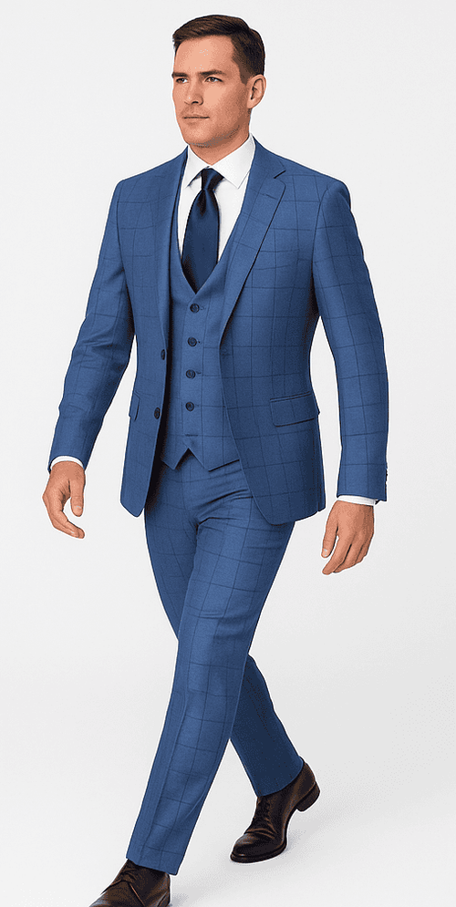 Rossi Man MAX RM1785 Slim Fit 3-Piece Suit – Stylish Formalwear for Men