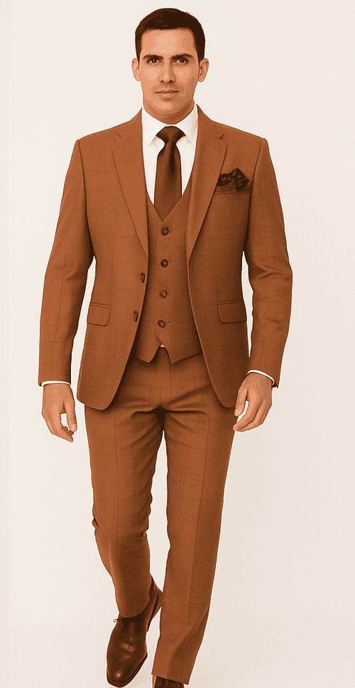 Rossi Man MAX RM1786 Slim Fit 3-Piece Suit – A Modern and Elegant Suit for Men
