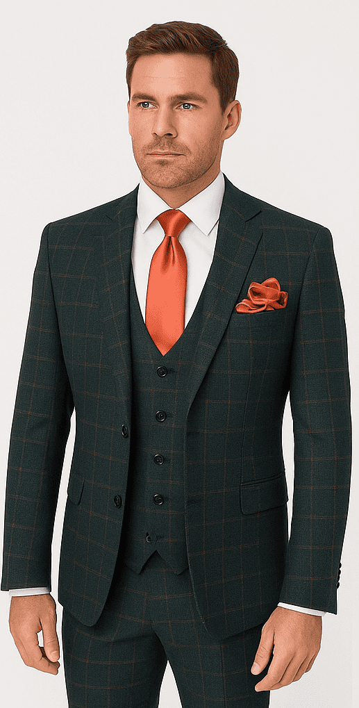Rossi Man MAX RM1788 Slim Fit 3-Piece Suit â€“ Stylish Formalwear for Men