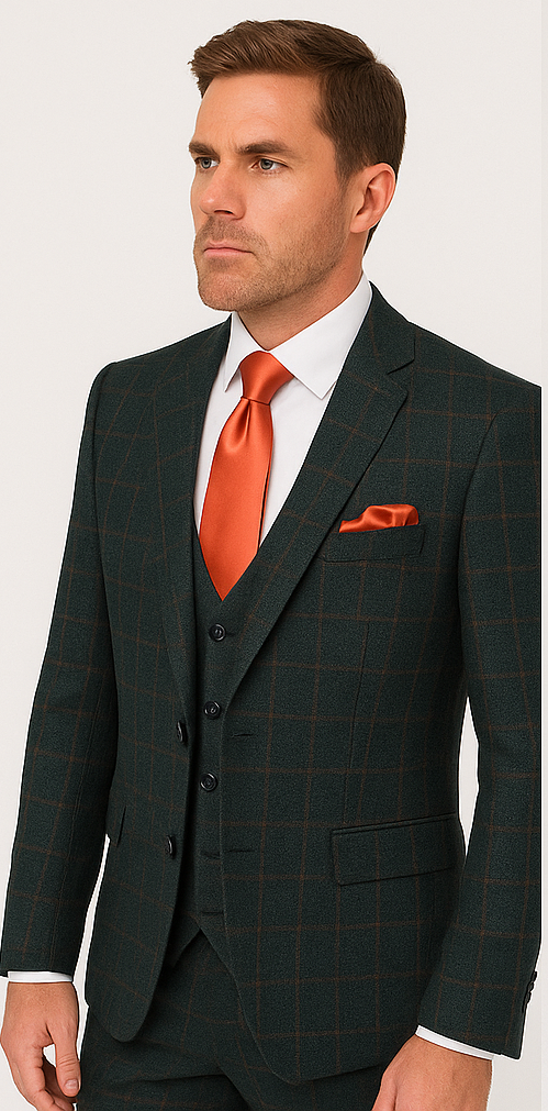 Rossi Man MAX RM1788 Slim Fit 3-Piece Suit â€“ Stylish Formalwear for Men
