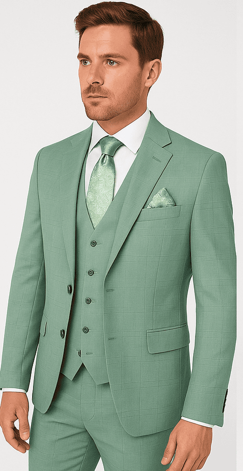 Rossi Man MAX RM1821 Slim Fit 3-Piece Suit – Contemporary Men’s Formalwear