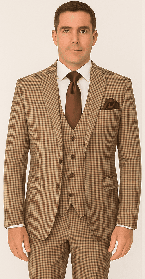 Rossi Man MAX RM1839 Slim Fit 3-Piece Suit – Stylish Formalwear for Men