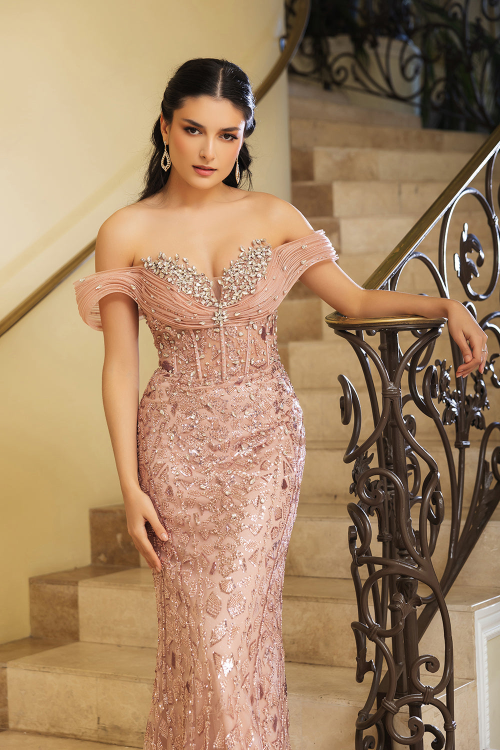 Evening Dress Sweetheart Off The Shoulder Mermaid Prom Gown By RQ8191-New Collection