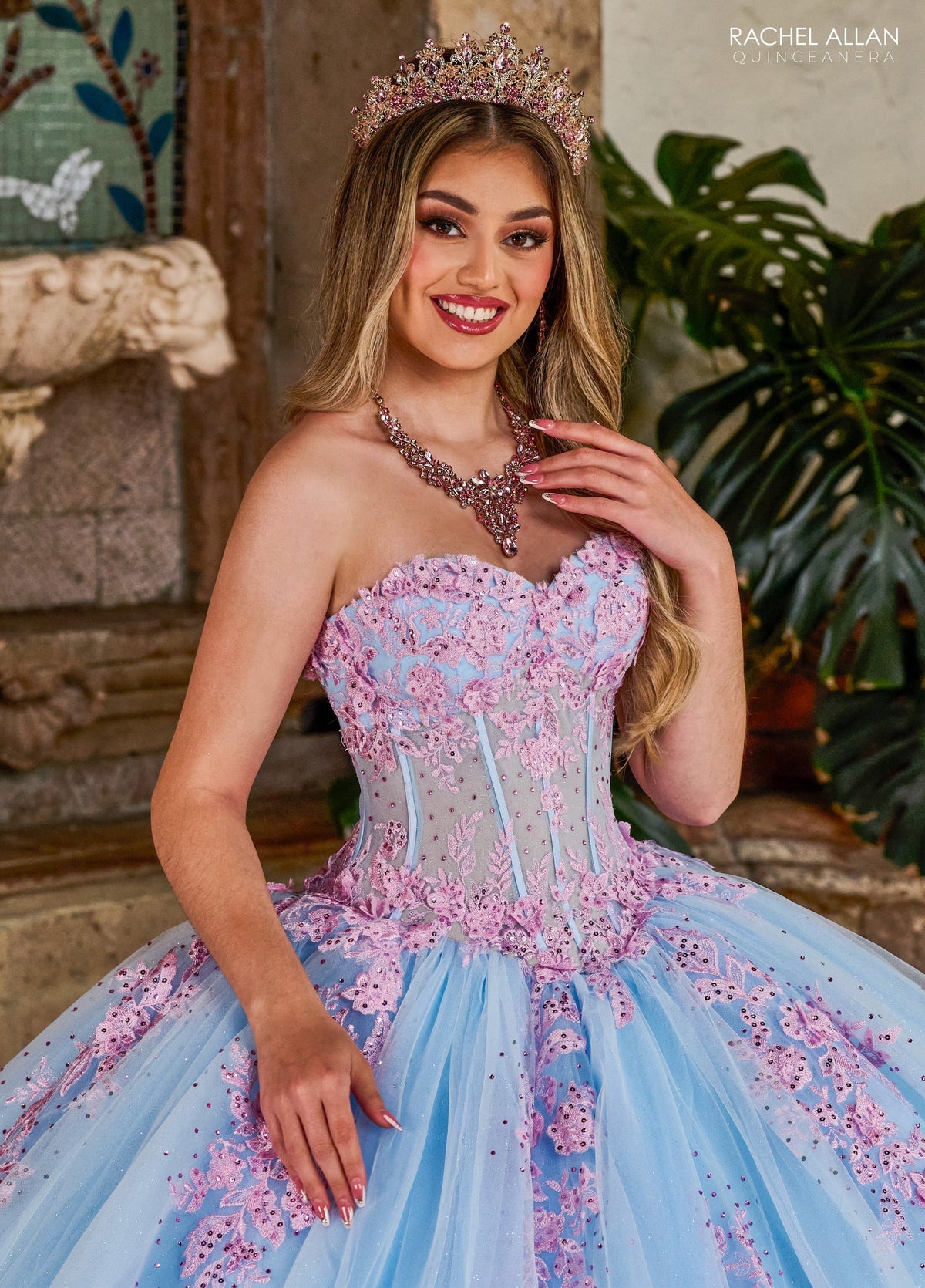 Rachel Allan RQ1140 Strapless Corset Quinceanera Dress