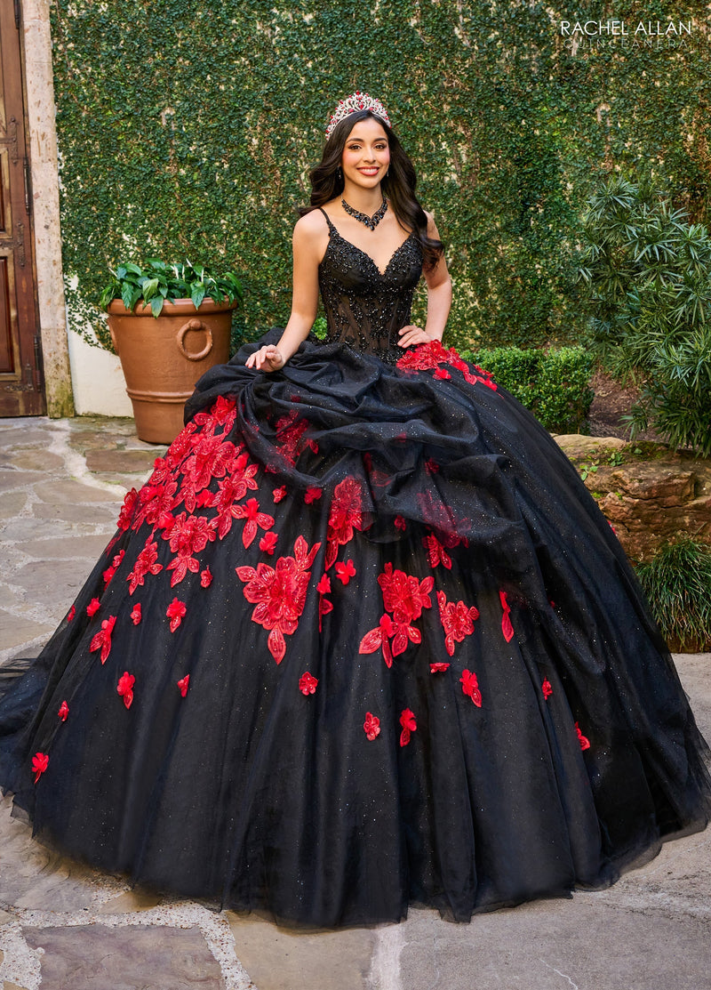 Rachel Allan RQ1144 Cold Shoulder Quinceanera Dress