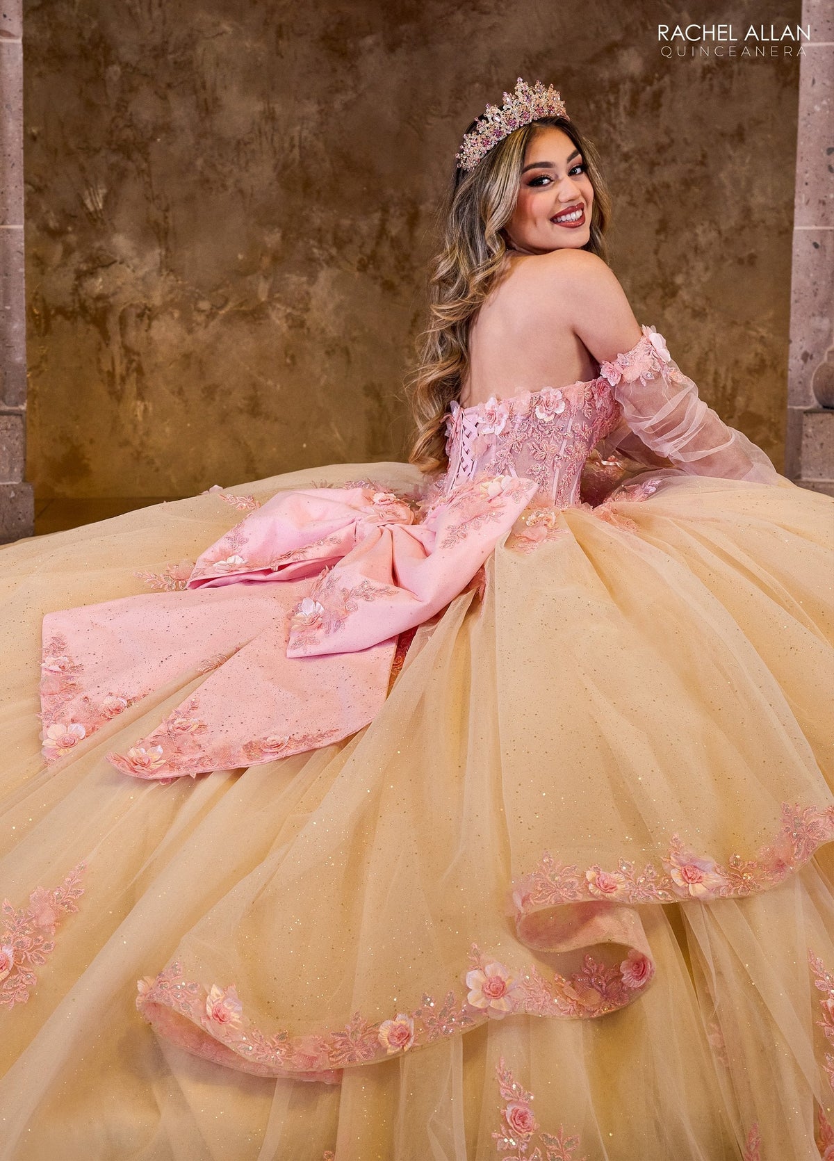 Rachel Allan RQ2196 Strapless Corset Quinceanera Dress