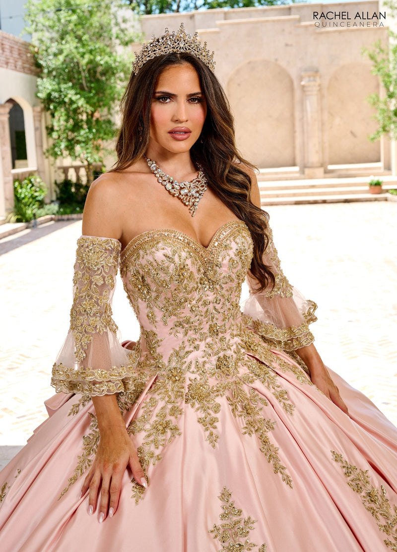 Rachel Allan RQ2217 Long Sleeve Quinceanera Dress