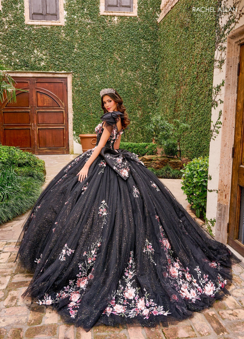 Rachel Allan RQ3132 Floral Sleeveless Quinceanera Dress