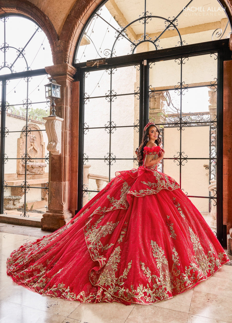 Rachel Allan RQ3137 Off Shoulder Quinceanera Dress