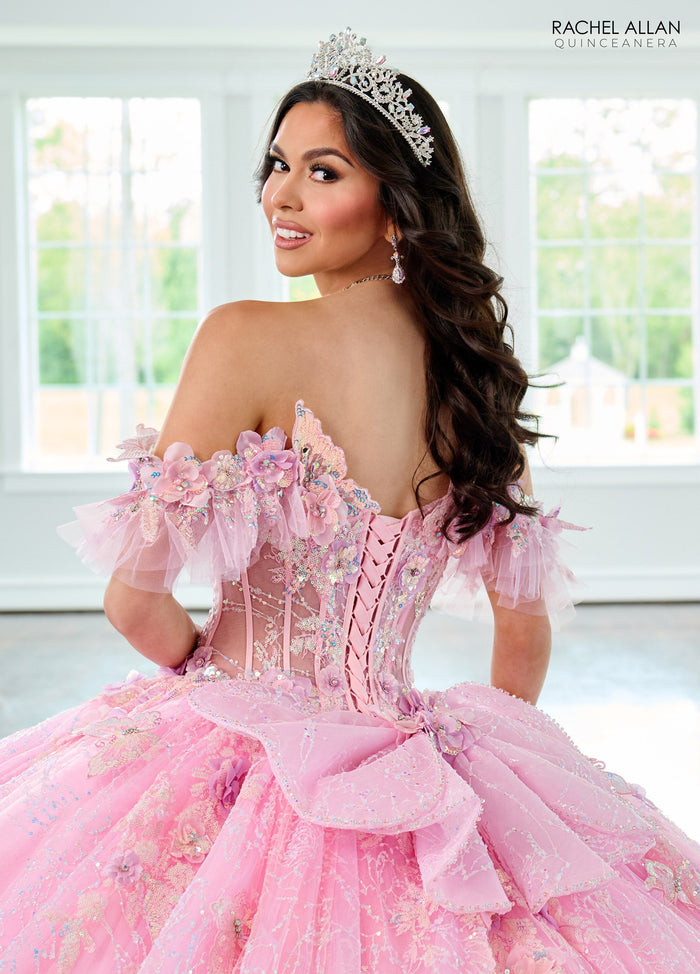 Rachel Allan RQ3149 3D Butterflies Quinceanera Dress
