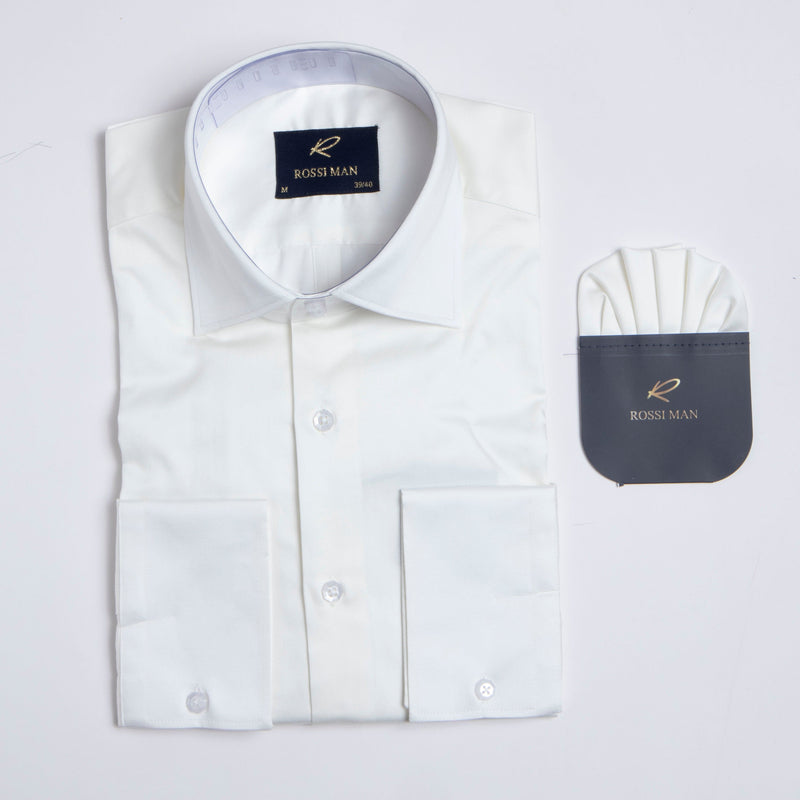 Rossi Man RS1 Ivory Shirt for Men â€“ Classic Style