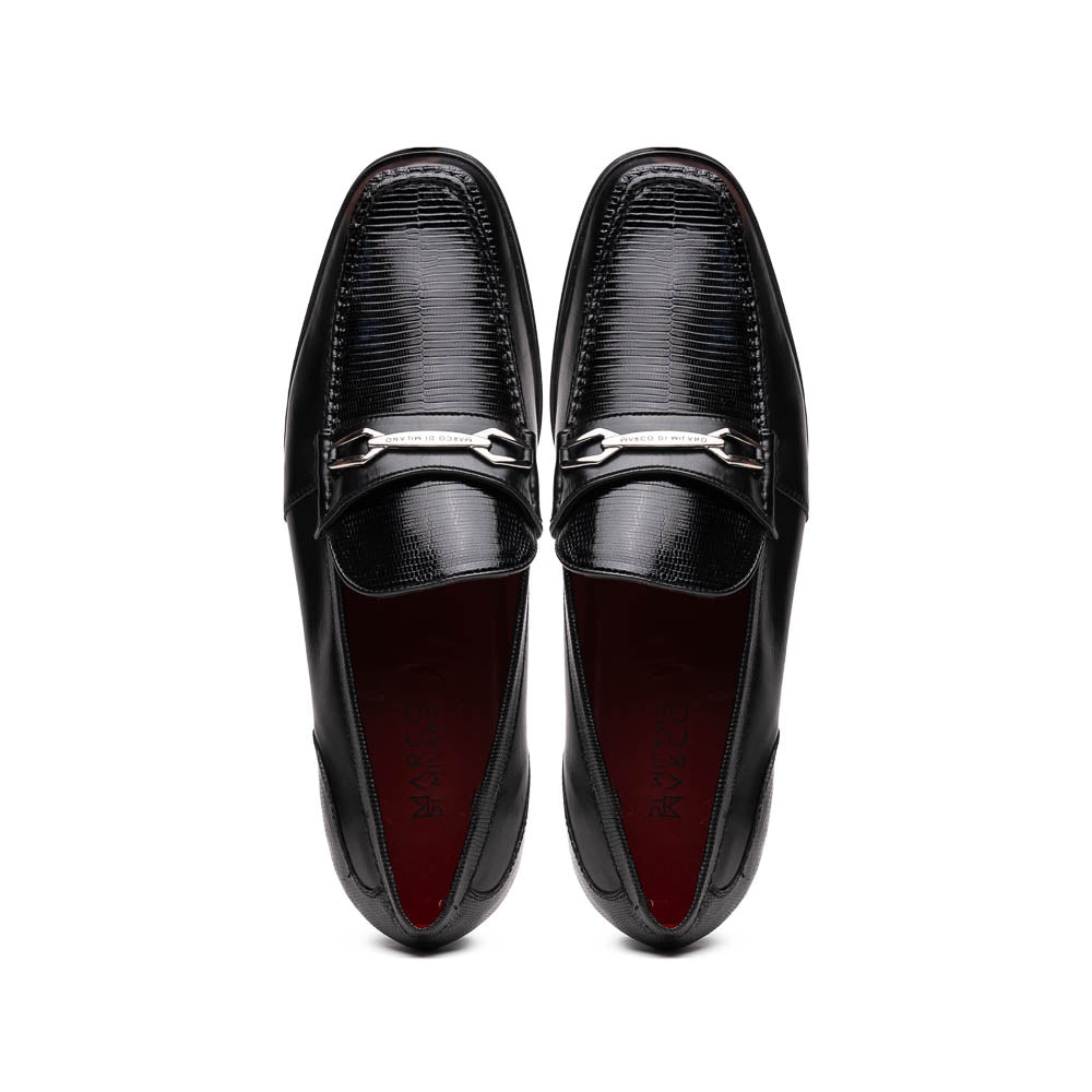 Marco Di Milano Ravello Black Leather Oxford Dress Shoe