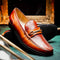 Marco Di Milano Ravello Cognac Leather Oxfords